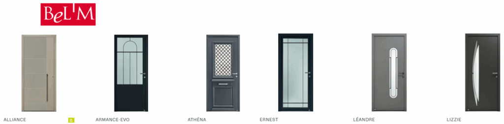 Revendeur installateur poseur de Portes d'entrée BEl M aluminium alu 02 aisne 60 oise 80 somme compiegne noyon senlis chantilly amiens sait quentin soissons
