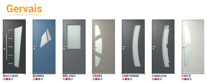 Revendeur installateur poseur de Portes d'entrée GERVAIS acier 02 aisne 60 oise 80 somme compiegne noyon senlis chantilly amiens sait quentin soissons