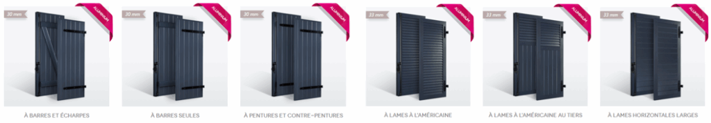 Vente et pose de volets persiennes battants en aluminium alu 02 aisne 60 oise 80 somme